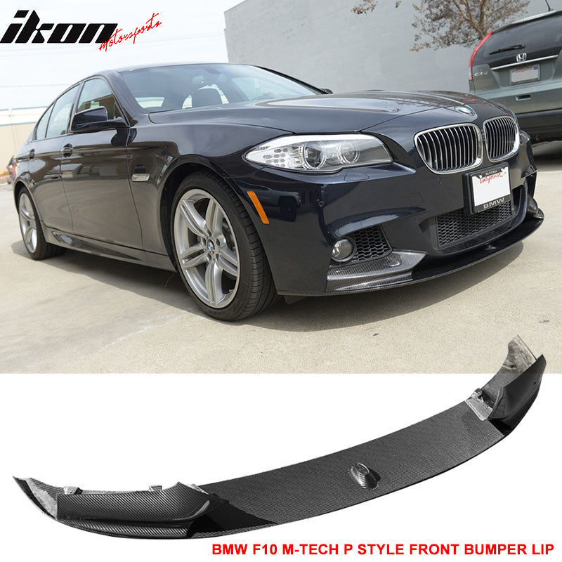 2011-2016 BMW F10 M-Tech M Sport P Front Bumper Lip Carbon Fiber CF