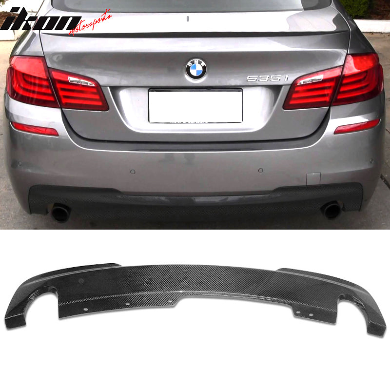 2011-2016 BMW F10 535 M Sport OE Rear Bumper Diffuser Carbon Fiber CF