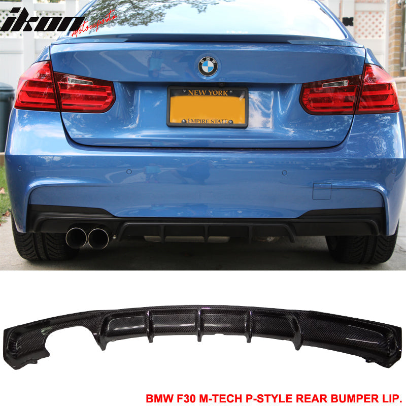 2012-2018 BMW F30 M-Tech M Sport DP Rear Lip Diffuser Carbon Fiber CF
