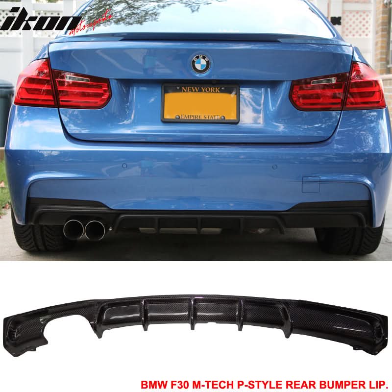 2012-2018 BMW F30 M-Tech M Sport DP Rear Lip Diffuser Carbon Fiber CF