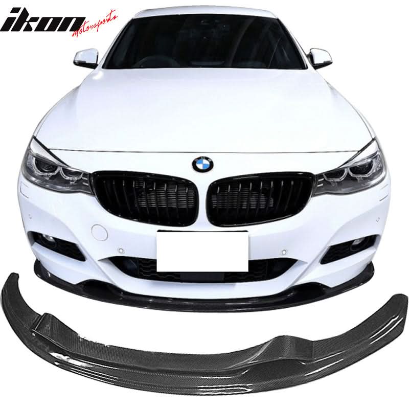 2014-2016 BMW F34 M Sport M-Tech 3D Front Bumper Lip Carbon Fiber CF