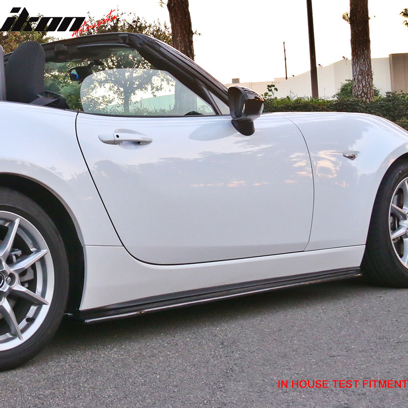 2016-2020 Mazda MX5 Miata CS Style Side Skirts Carbon Fiber