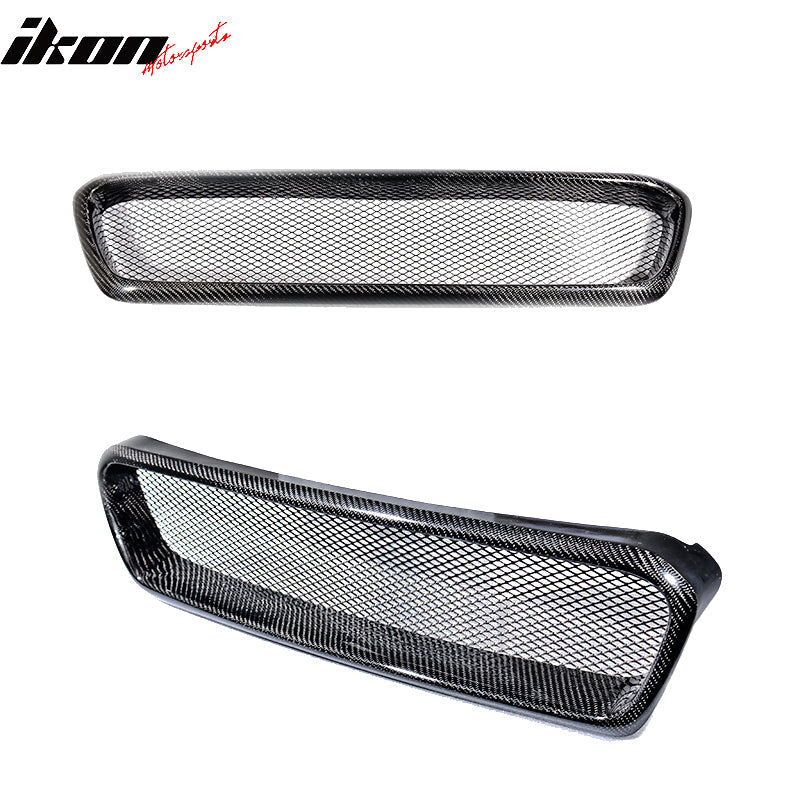 2015-2017 Subaru WRX STI CS Style Front Bumper Grille Carbon Fiber