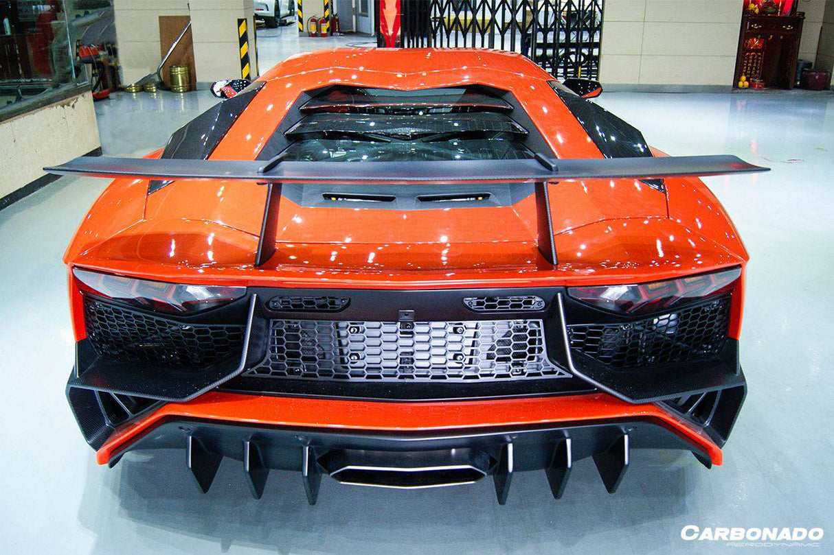 2011-2016 Lamborghini Aventador LP700 Coupe Roadster SV Style Rear Bumper