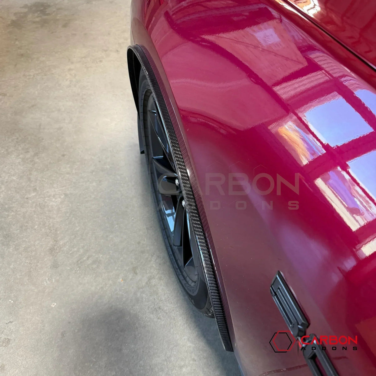 Real Carbon Fiber Front Fender Flares for 2024+ Ford Mustang (Pair)