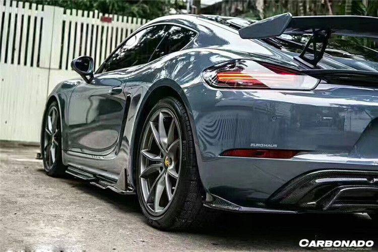 2017-2025 Porsche 718 Cayman Boxster AM Style Carbon Fiber Rear Lip