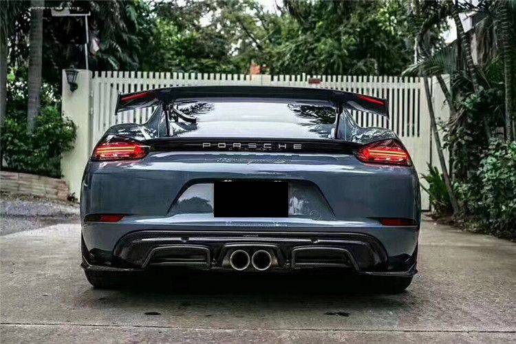 2017-2025 Porsche 718 Cayman Boxster AM Style Carbon Fiber Rear Lip