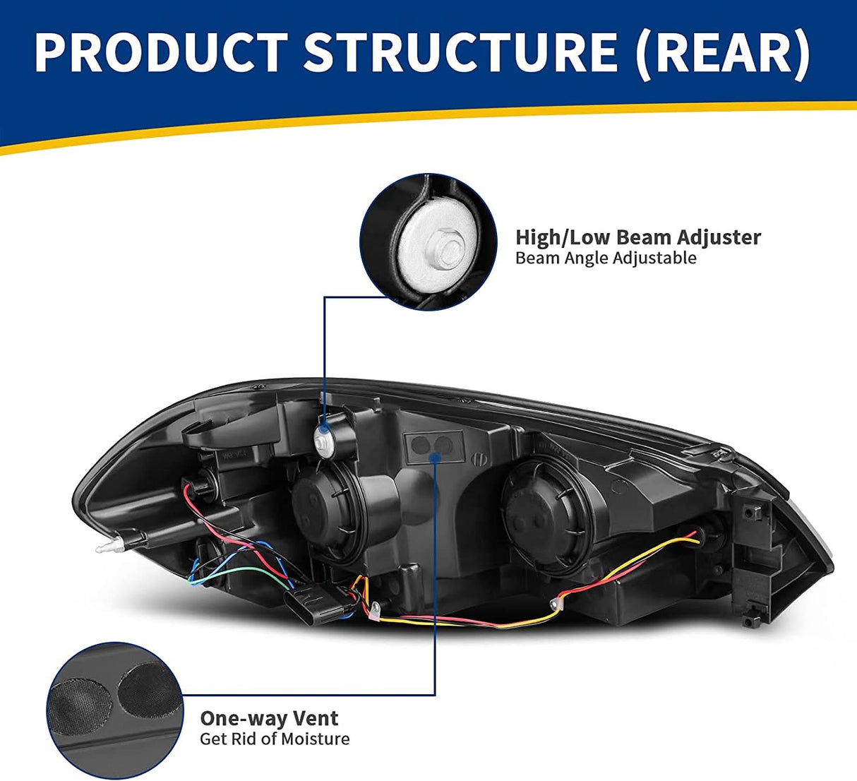 Autosaver88 Headlight Assembly Compatible With 20062013 Chevy Impala 06 07 Monte Carlo Replacement Headlamp Driving Light Chrome Housing Amber Reflector Clear Lens 25958359 25958360 A Oe