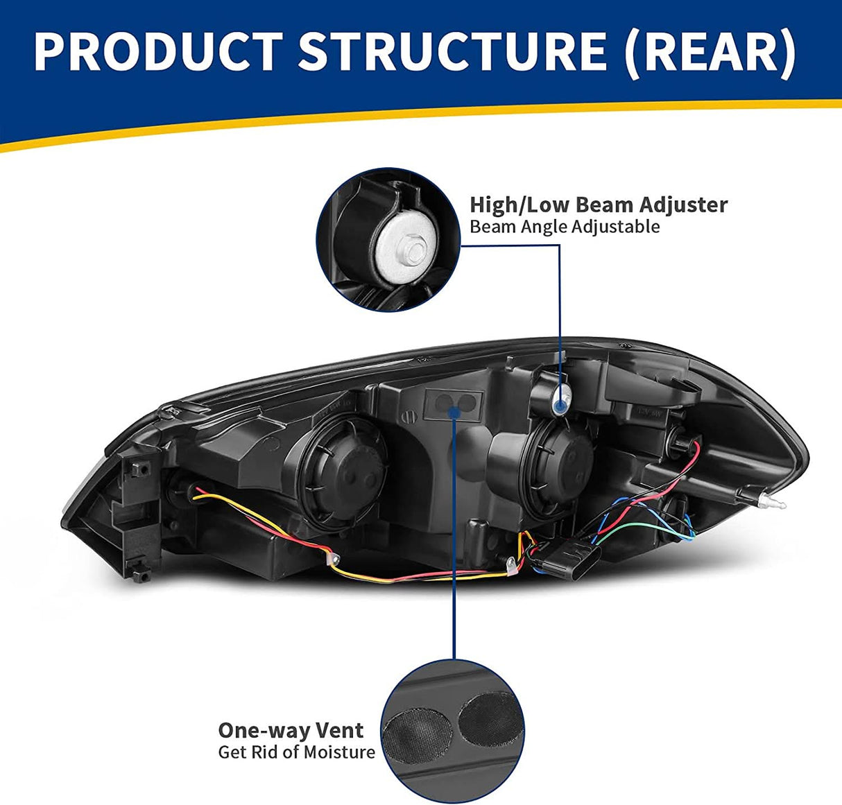 Autosaver88 Headlight Assembly Compatible With 20062013 Chevy Impala 06 07 Monte Carlo Replacement Headlamp Driving Light Chrome Housing Amber Reflector Clear Lens 25958359 25958360 A Black Smoke Oe