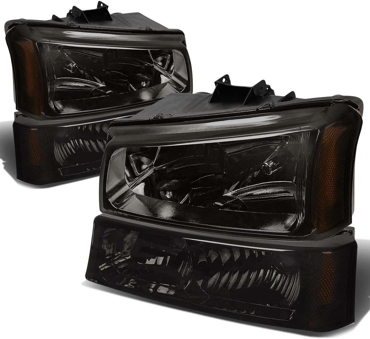 DNA Motoring, HL-OH-CS03-4P-SM-AM, Driver and Passenger Side Headlight Assembly.
