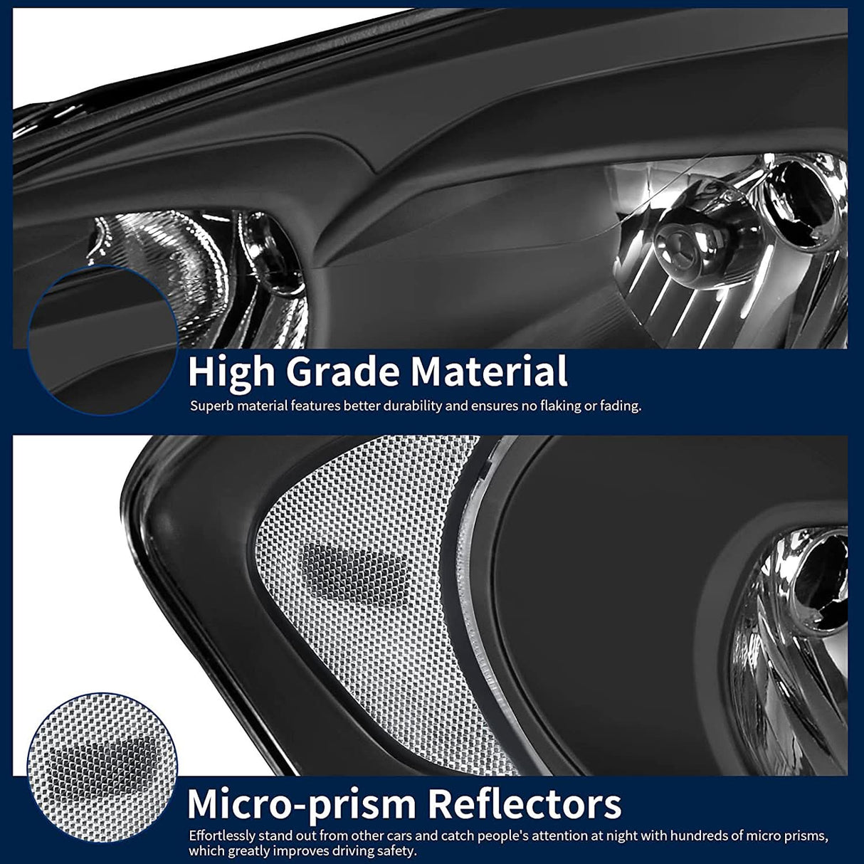 Autosaver88 Headlight Assembly Compatible With 20062013 Chevy Impala 06 07 Monte Carlo Replacement Headlamp Driving Light Black Housing Reflector Clear Lens 25958359 25958360 A Oe