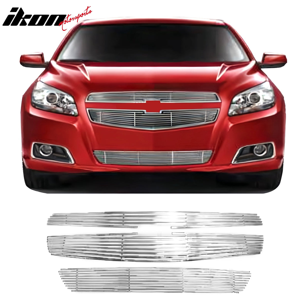2013 Chevrolet Malibu Billet Style Chrome Front Grille Stainless Steel
