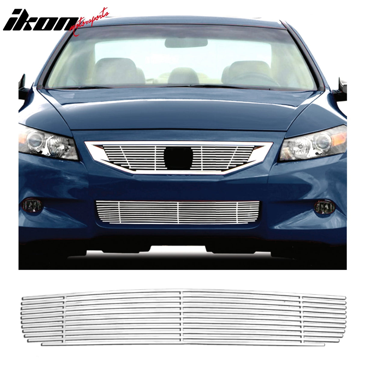 2008-2010 Honda Accord Coupe Billet Chrome Front Grill Stainless Steel
