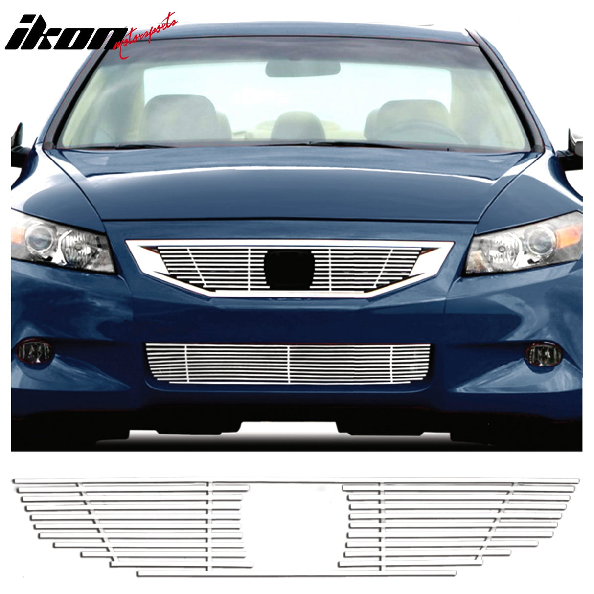 2008-2010 Honda Accord Coupe EX Billet Chrome Grille Stainless Steel