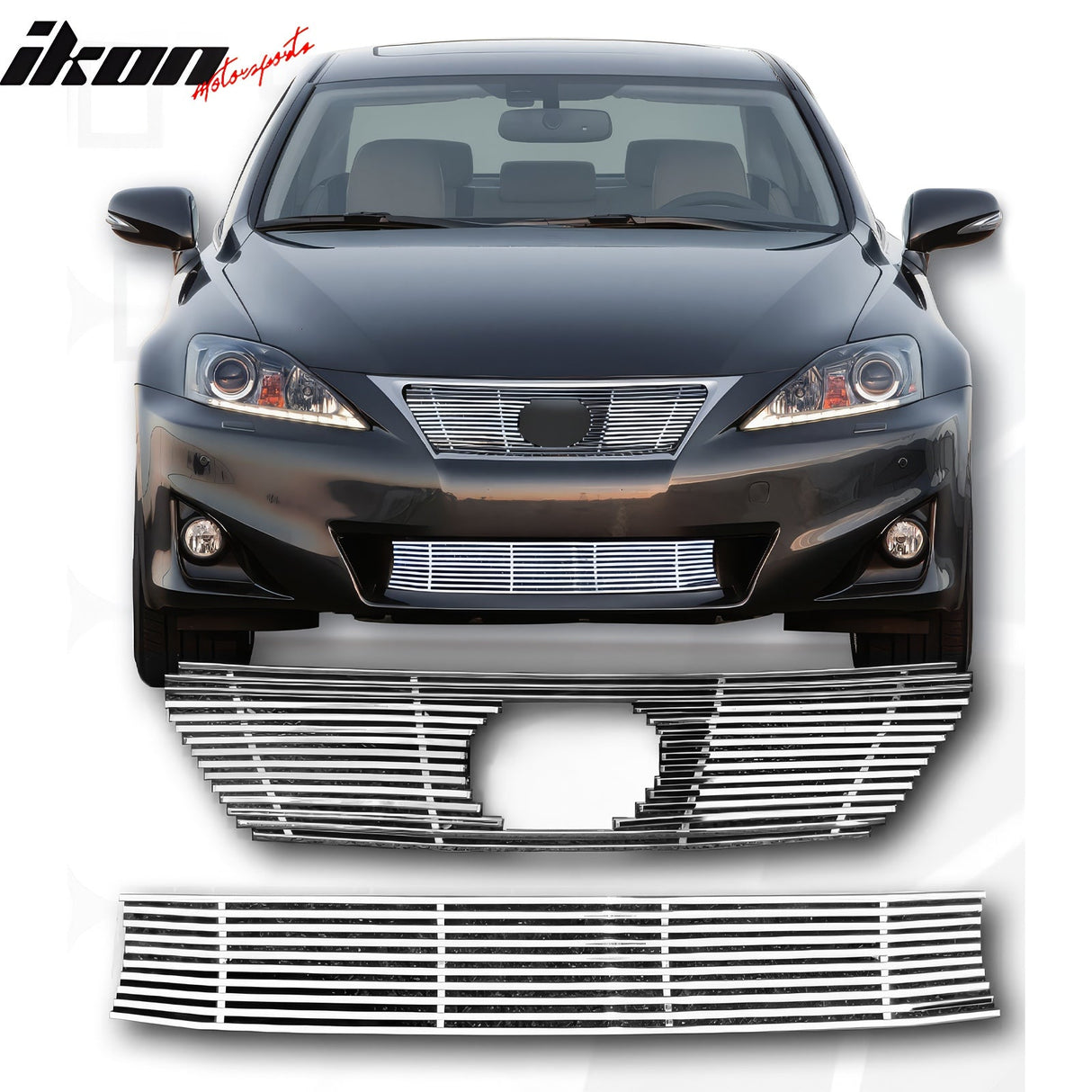 2011-2013 Lexus IS250 Sedan Billet Chrome Front Grille Stainless Steel