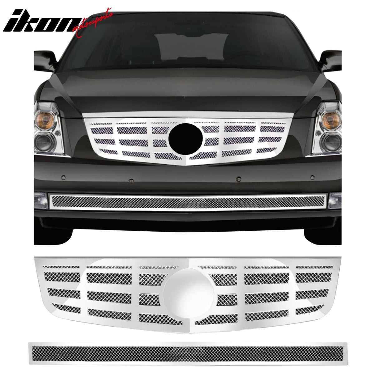 2006-2011 Cadillac DTS Mesh Style Lower Grille Insert Stainless Steel