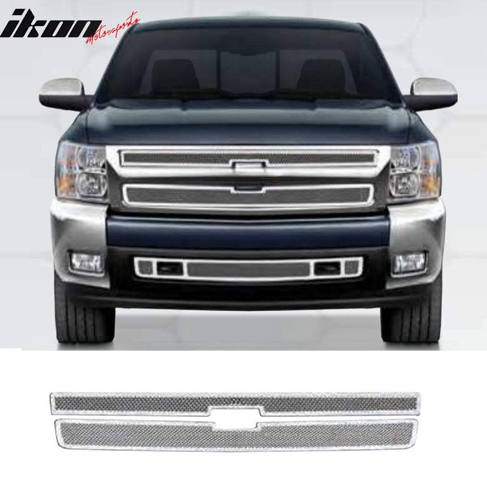 2007-2013 Chevy Silverado 1500 Stainless Steel Upper Mesh Grill Insert