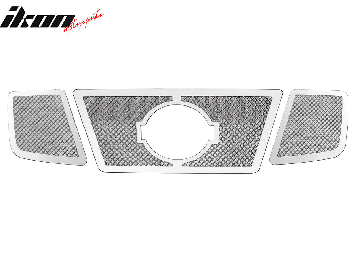 2008-2012 Nissan Armada Mesh Style Chrome Front Grille Stainless Steel