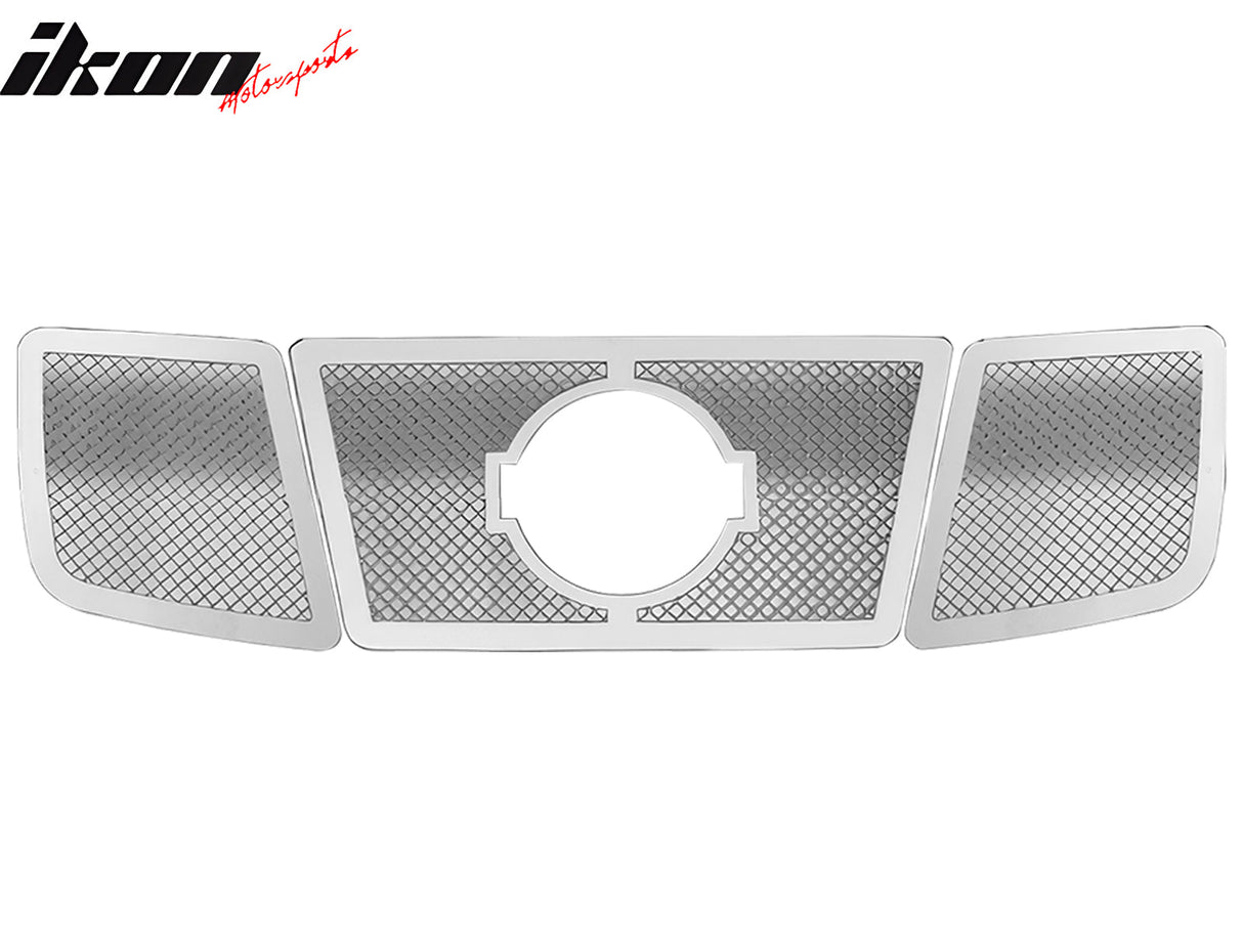 2004-2007 Nissan Titan Armada Mesh Style Chrome Grille Stainless Steel