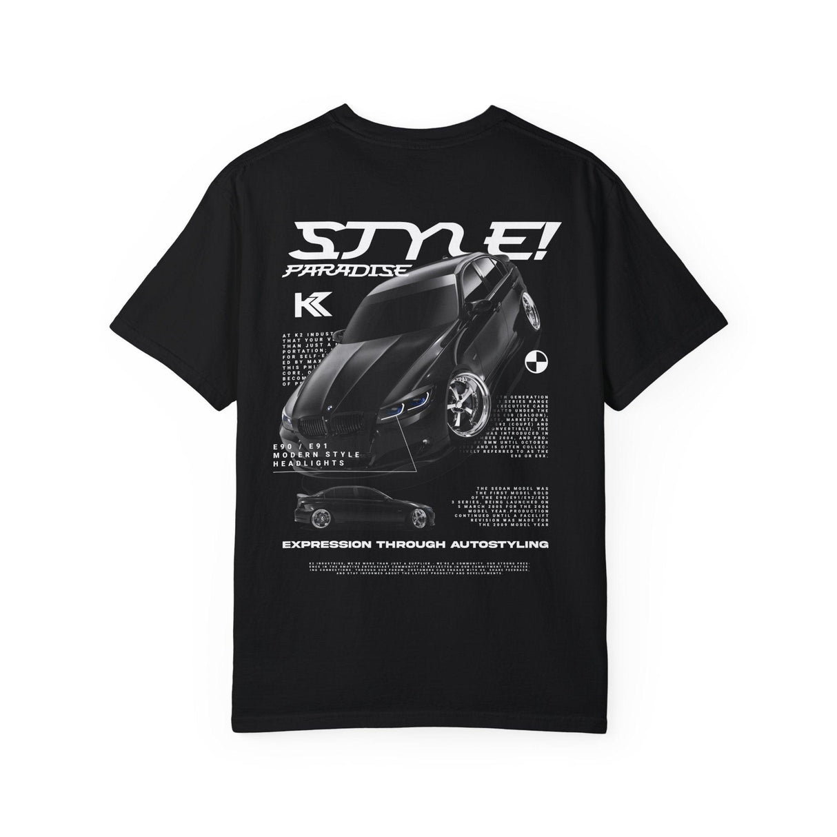 1 Expression Through Auto-styling E90 Tee