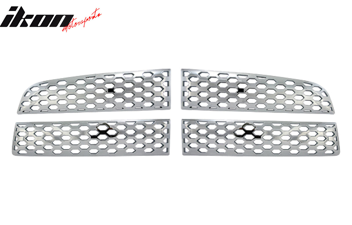 2009-2012 Dodge Ram Chrome Front Bumper Hood Upper Insert Grille ABS