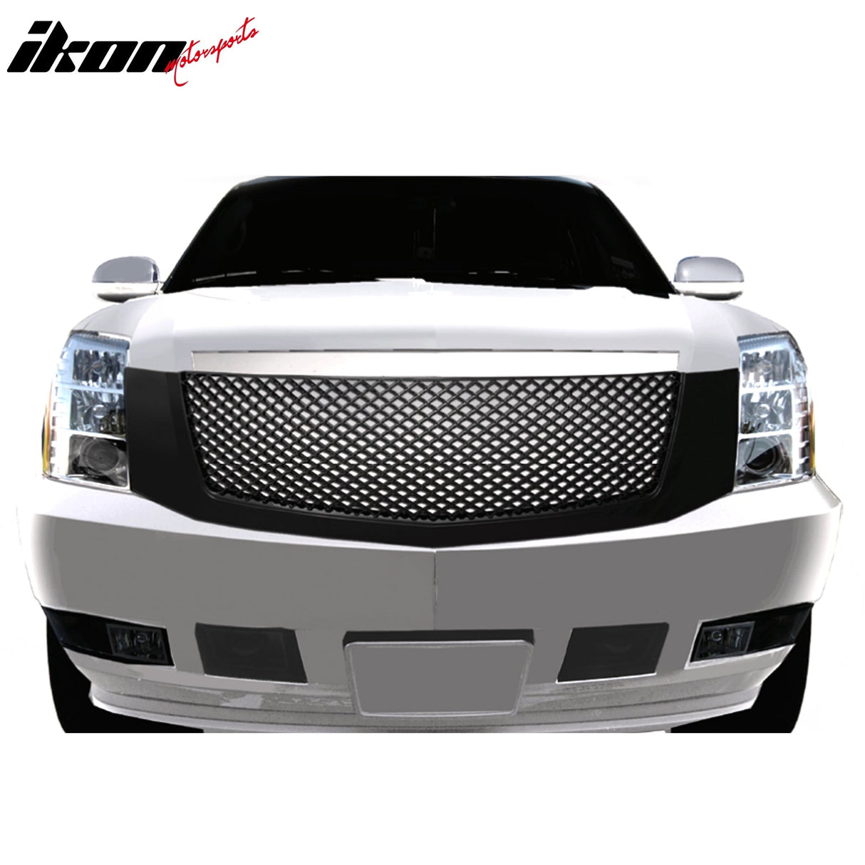 2007-2014 Cadillac Escalade Mesh Style Front Bumper Grille Black ABS