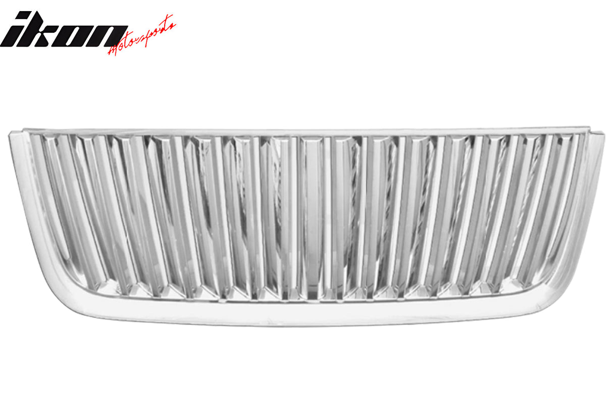 2003-2006 Ford Expedition Vertical Style Front Bumper Grill Chrome ABS