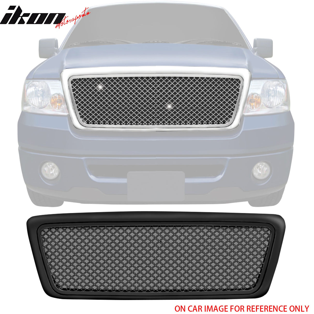 2004-2008 Ford F-150 Mesh Style Black Front Upper Mesh Grille ABS