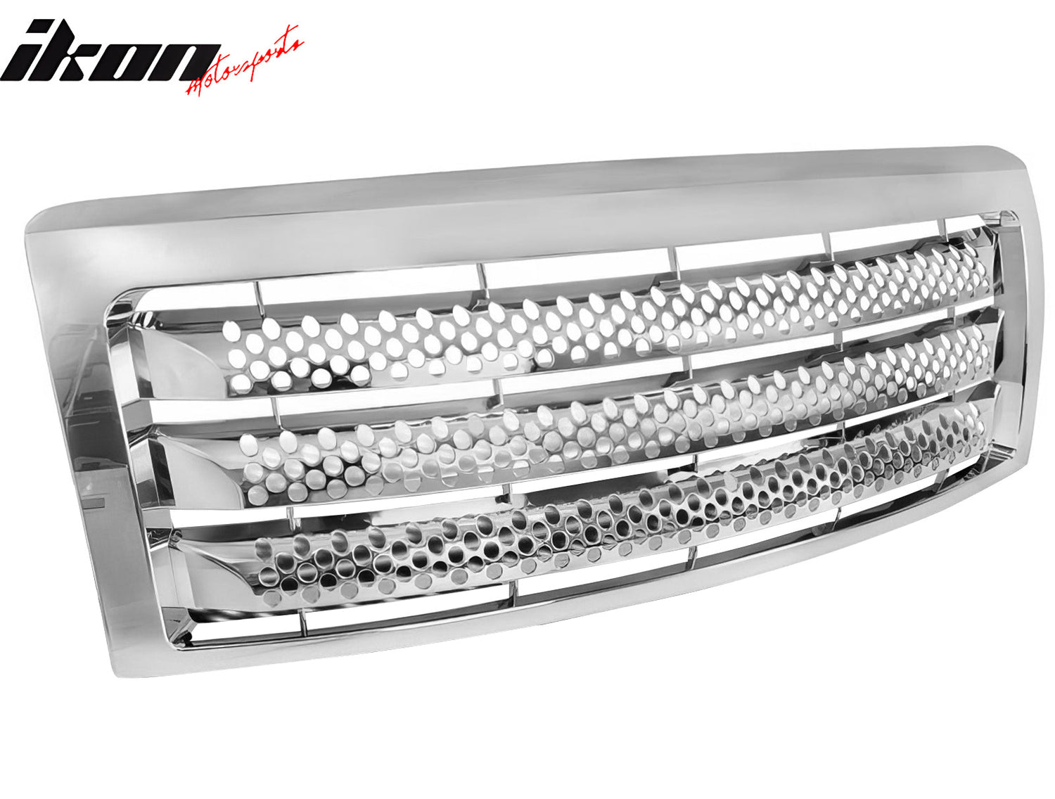 2009-2014 Ford F-150 Chrome Front Bumper Hood Upper Insert Grille ABS