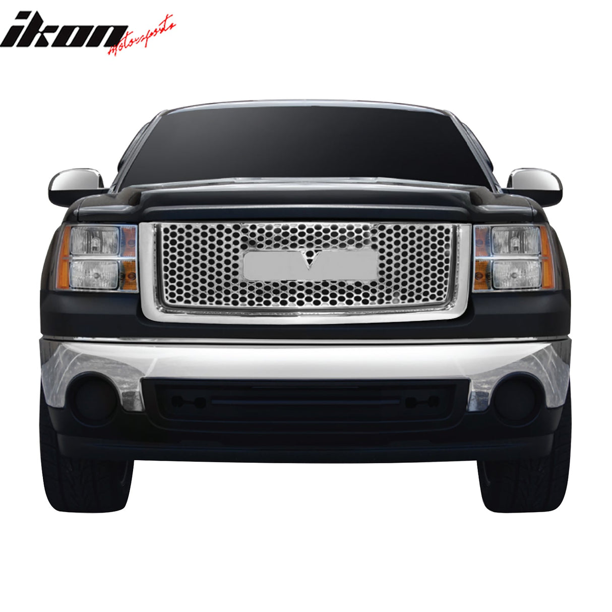 2007-2013 GMC Sierra 1500 2500 3500 HD Denali Chrome Front Grille ABS