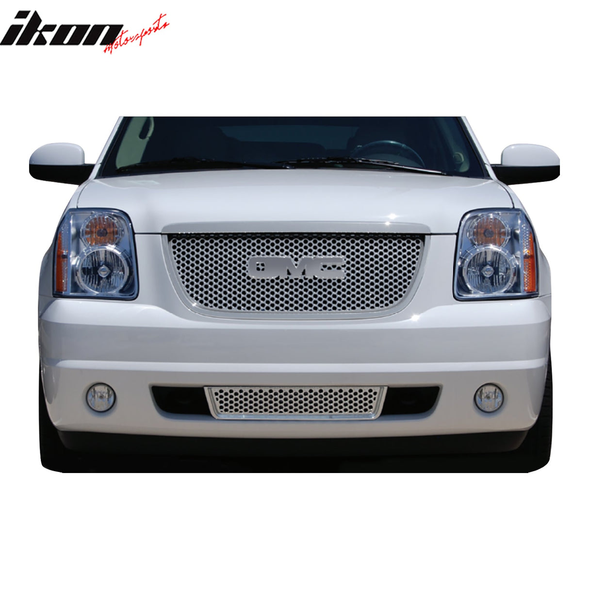 2007-2014 GMC Yukon Denali Style Chrome Front Upper Mesh Grille ABS
