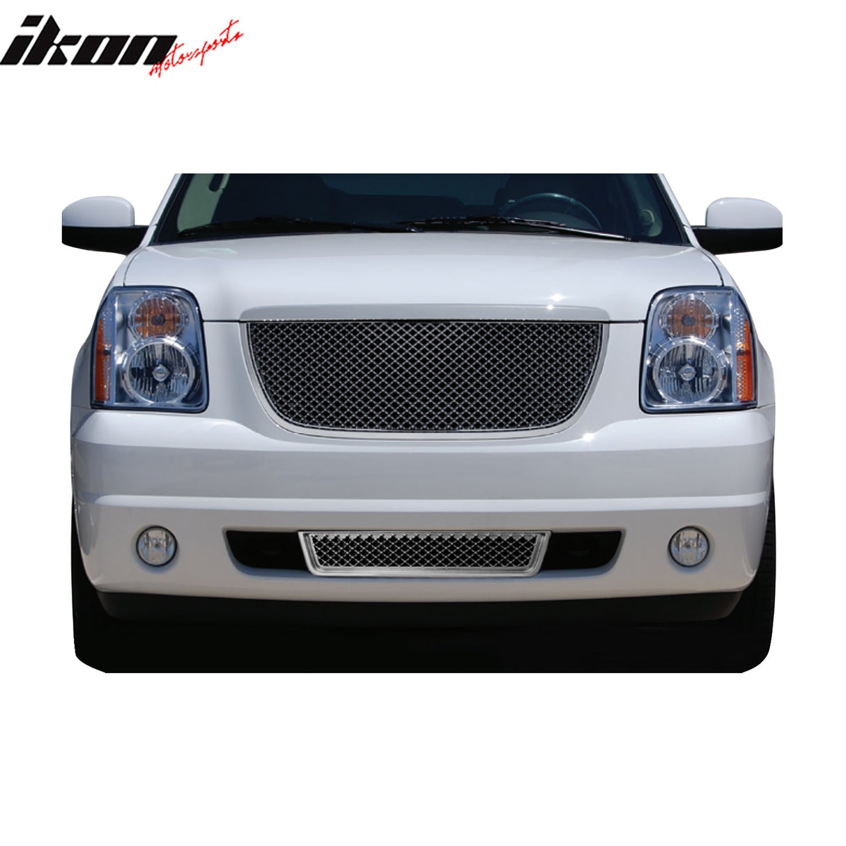 2007-2014 GMC Yukon Bently Mesh Style Chrome Front Upper Grille ABS