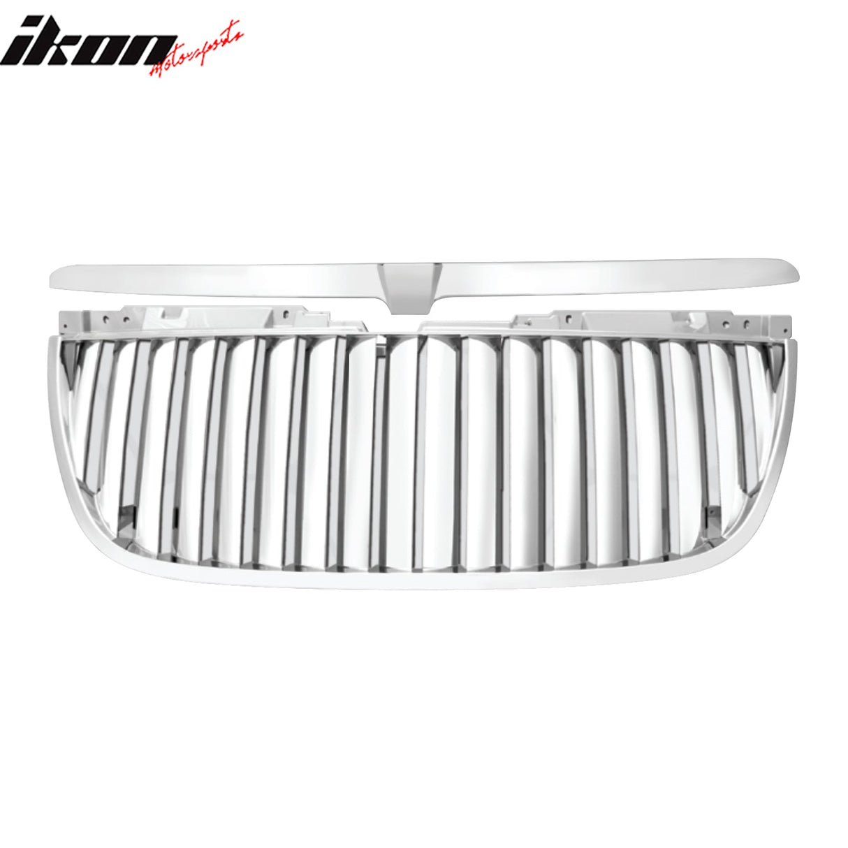 2007-2014 GMC Yukon Vertical Style Chrome Front Upper Mesh Grille ABS