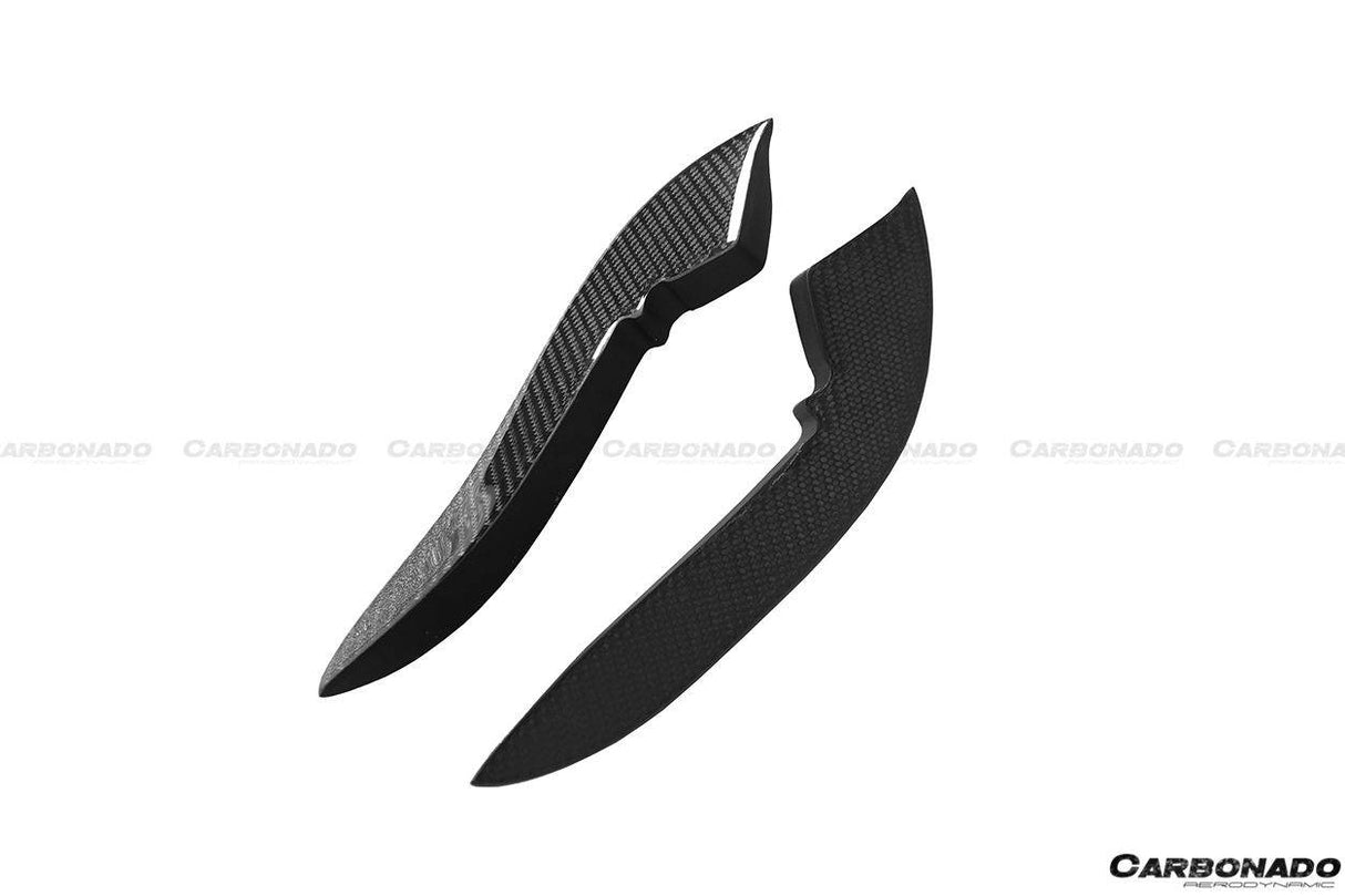 2017-2020 Audi RS3 8V.2 Sedan and Sportback BKSS Style Carbon Fiber Front Canards