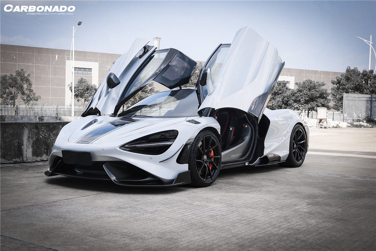 2017-2022 McLaren 720s Spider 765LT-Style Dry Part Carbon Fiber Front Fender