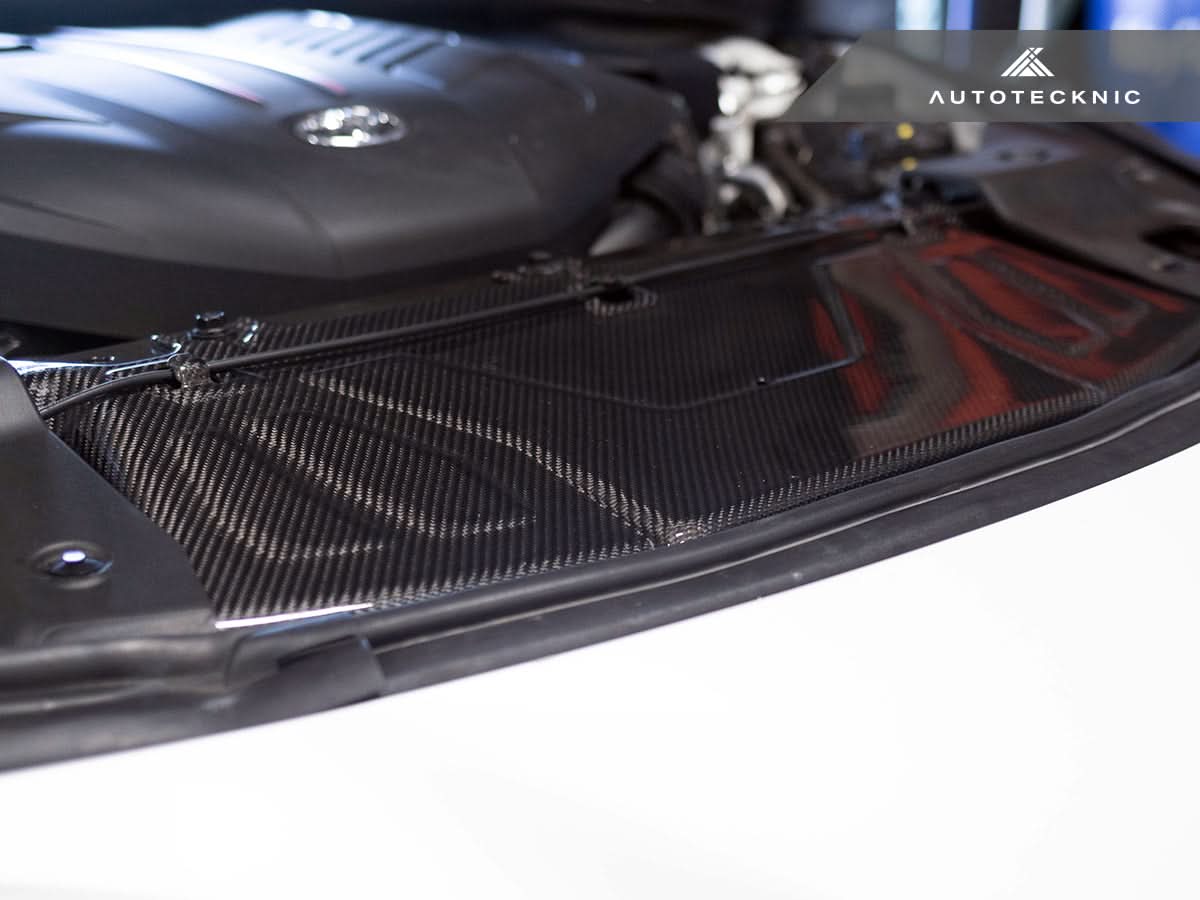AutoTecknic Dry Carbon Fiber Cooling Shroud - Toyota A90 Supra