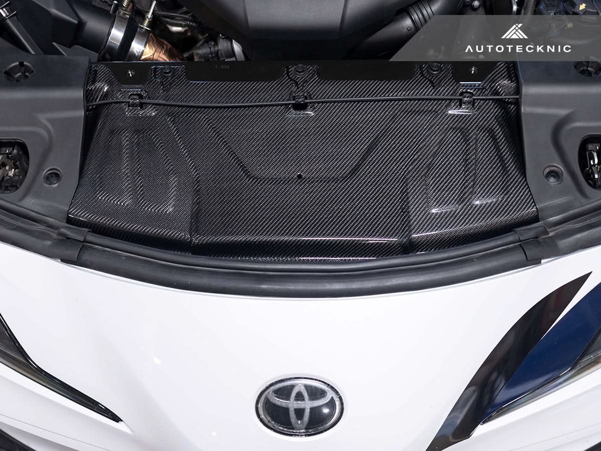 AutoTecknic Dry Carbon Fiber Cooling Shroud - Toyota A90 Supra