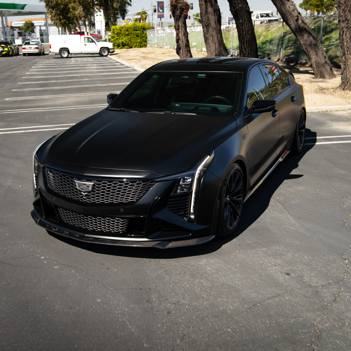 2022-2026 Cadillac CT5-V Blackwing Gloss Carbon Fiber Front Chin Splitter