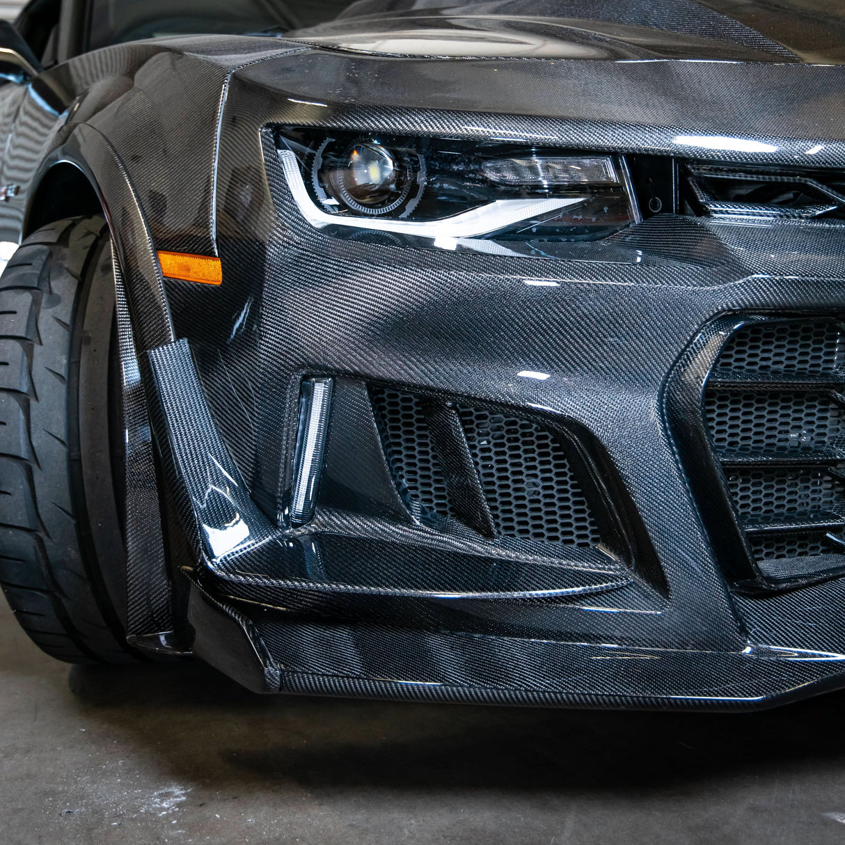 2010-2025 Chevy Camaro 1LE Canards Track Package Double Sided Gloss Carbon Fiber