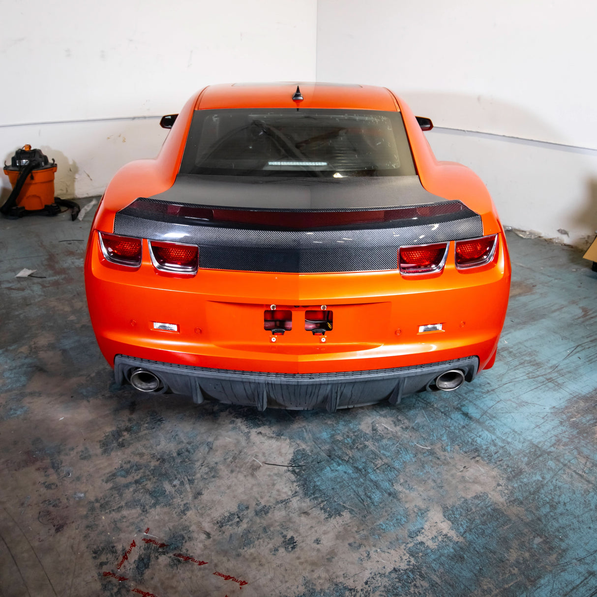 2010-2013 Camaro Type-X Double Sided Gloss Carbon Fiber Trunk W/ Integrated Spoiler