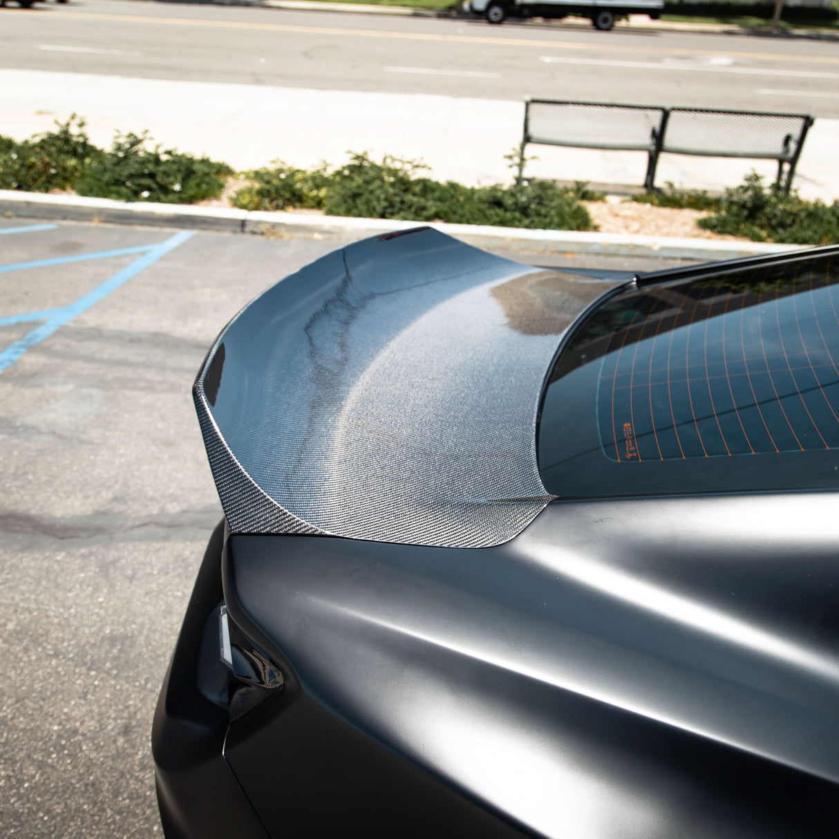 2016-2024 Camaro Type-X Double Sided Gloss Carbon Fiber Trunk W/ Integrated Spoiler