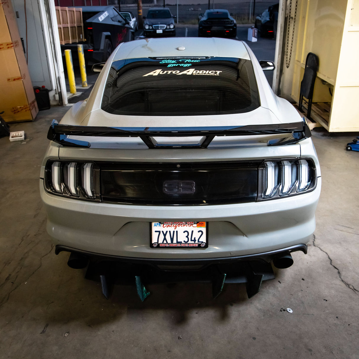 2015-2023 Ford Mustang S650 Style Dark Horse Spoiler Gloss Black ABS