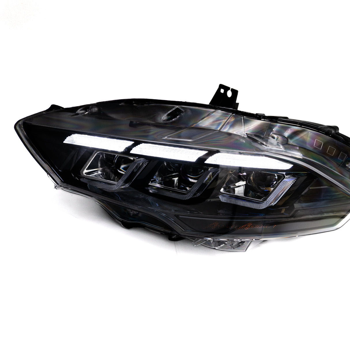 2018-2023 Ford Mustang Projector Headlights S650 Style LED Amber Sequential Turn Signals