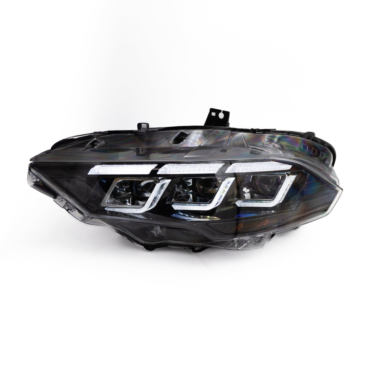 2018-2023 Ford Mustang Projector Headlights S650 Style LED Amber Sequential Turn Signals