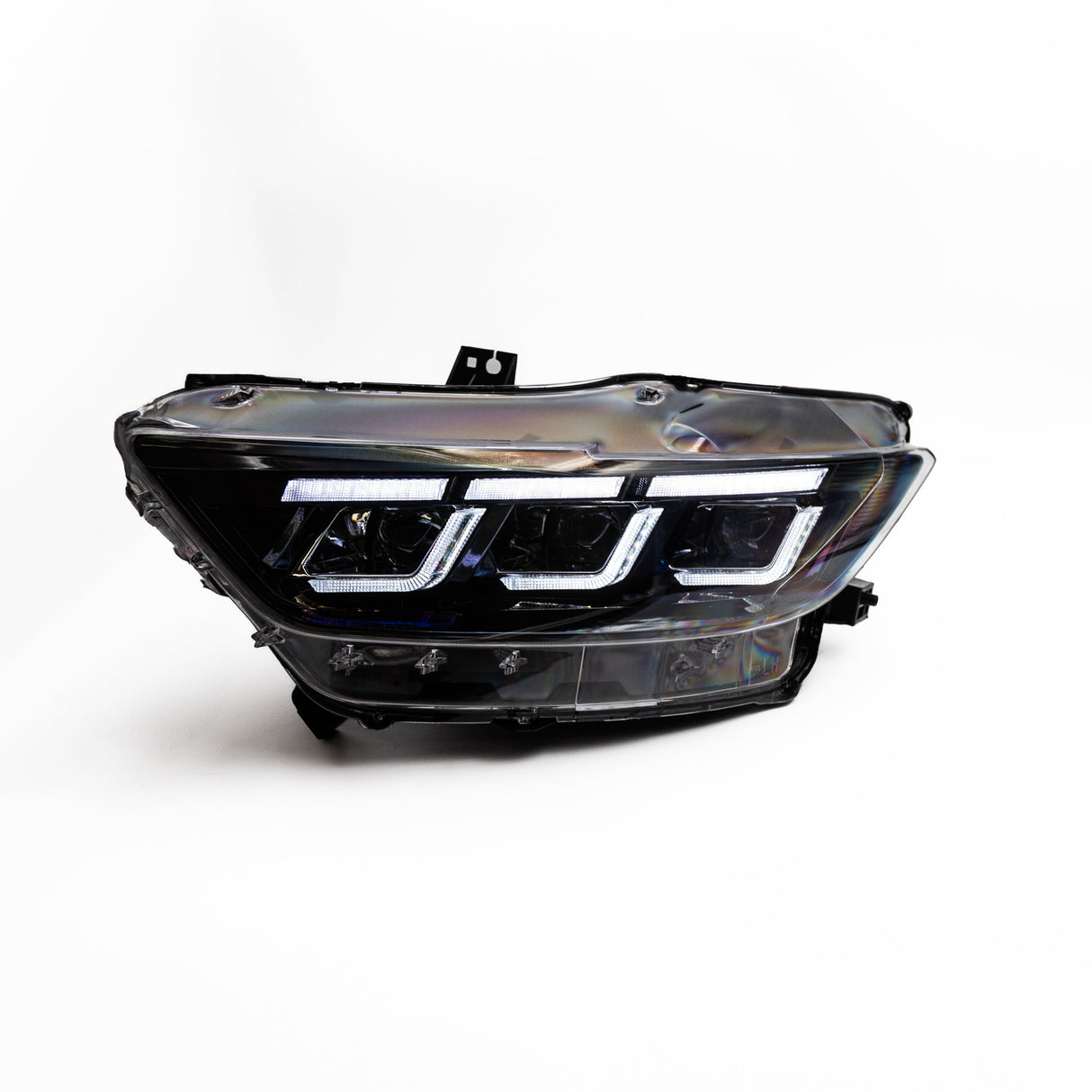 2015-2017 Ford Mustang Projector Headlights S650 Style LED Amber Sequential Turn Signals
