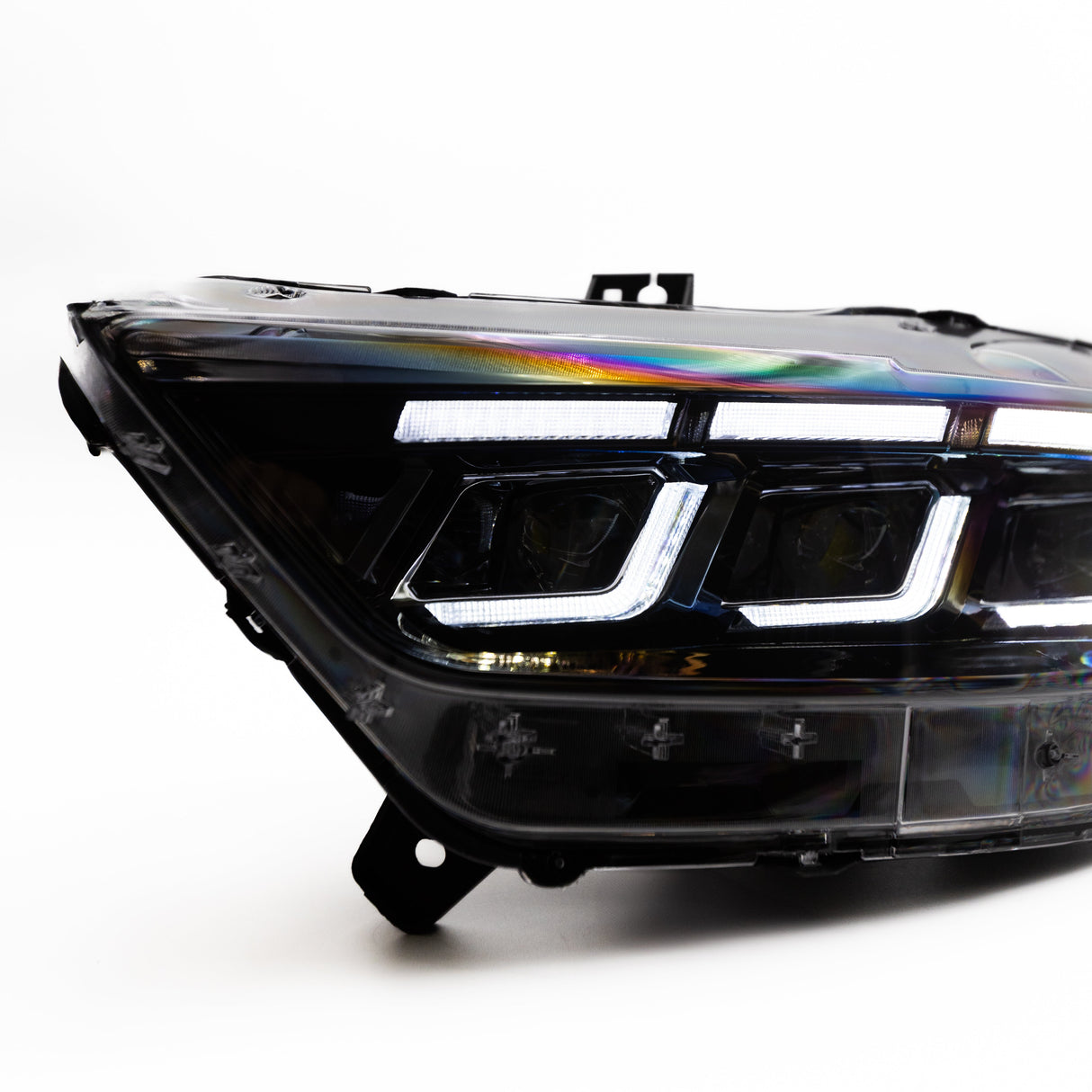 2015-2017 Ford Mustang Projector Headlights S650 Style LED Amber Sequential Turn Signals