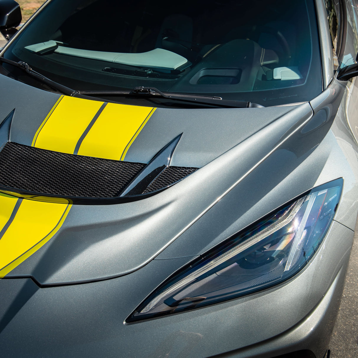 2020-2026 Corvette C8 Type-ZR1 Double Sided Carbon Fiber 2pc Hood For Stingray/Z06/E-Ray
