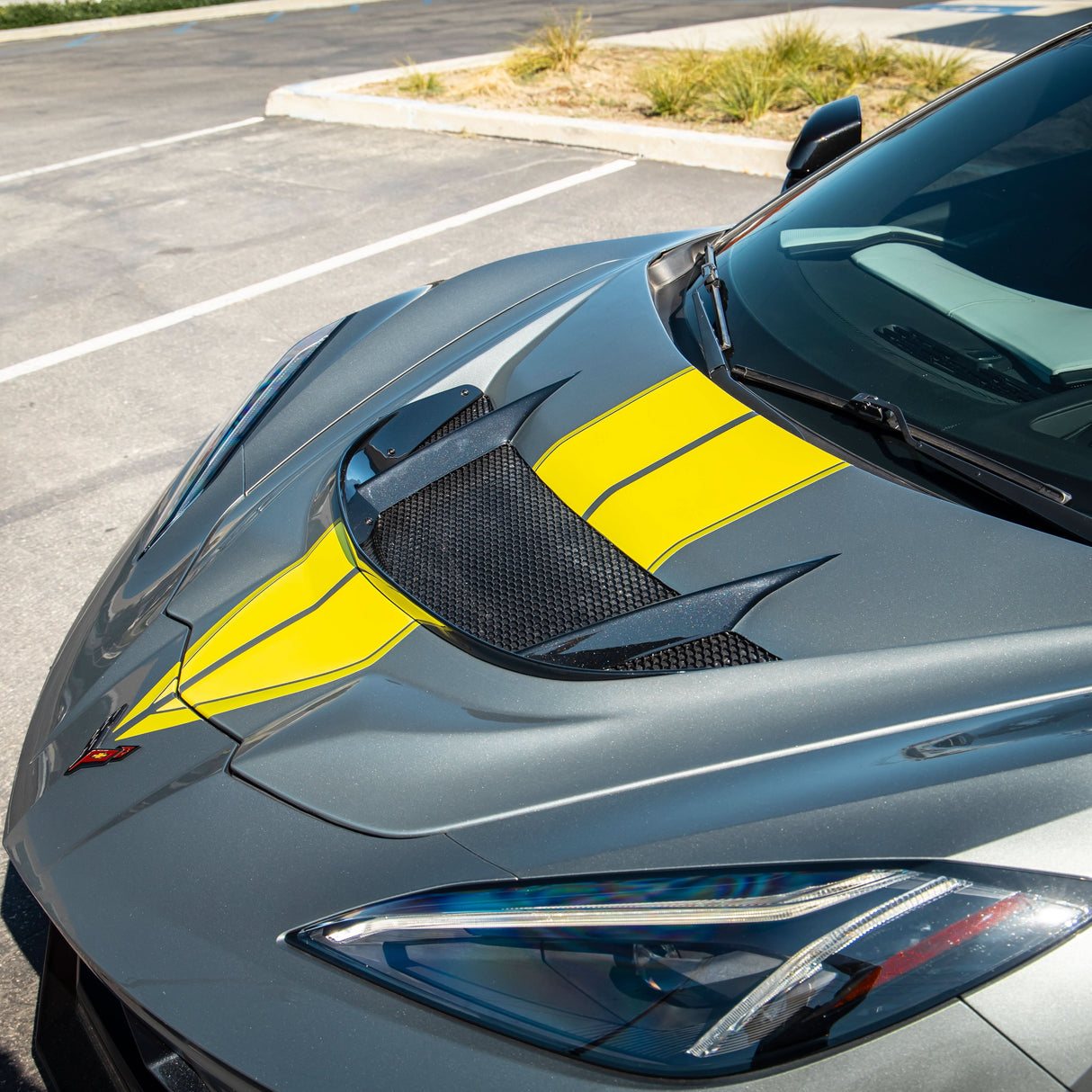 2020-2026 Corvette C8 Type-ZR1 Double Sided Carbon Fiber 2pc Hood For Stingray/Z06/E-Ray