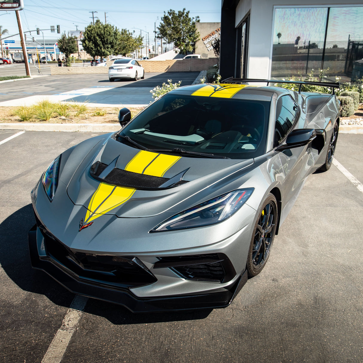 2020-2026 Corvette C8 Type-ZR1 Double Sided Carbon Fiber 2pc Hood For Stingray/Z06/E-Ray