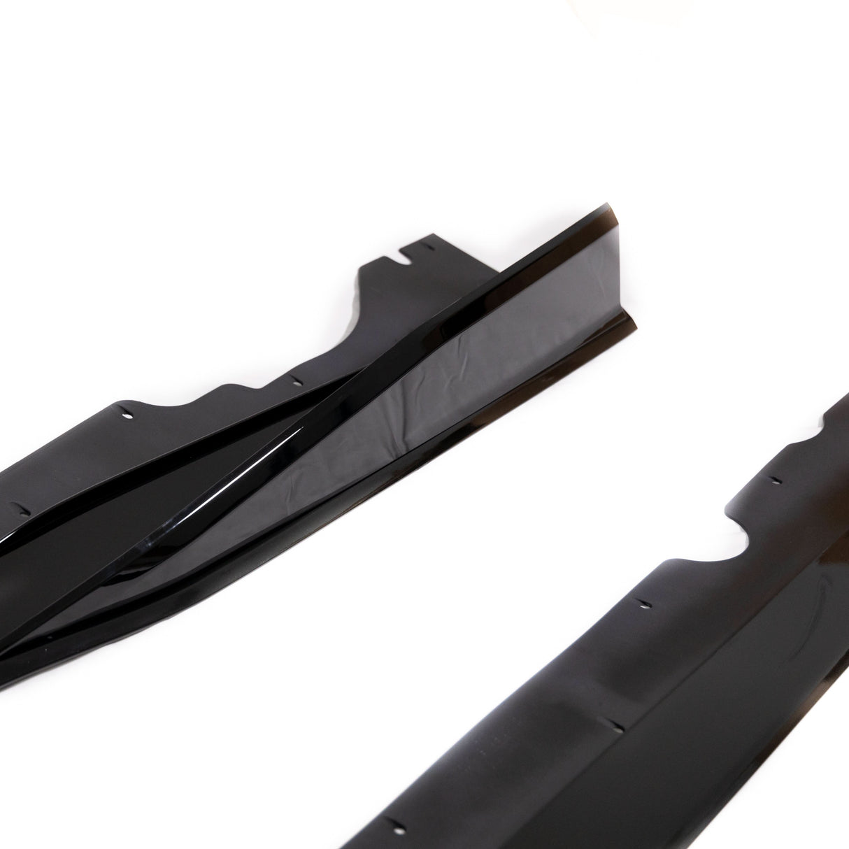 2020-2024 Corvette C8 Stingray Evo Style Side Skirts Gloss Black Pair